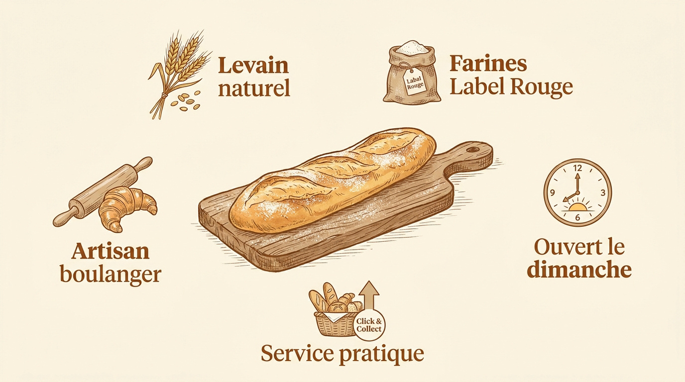 Pain artisanal croustillant à Plaisir