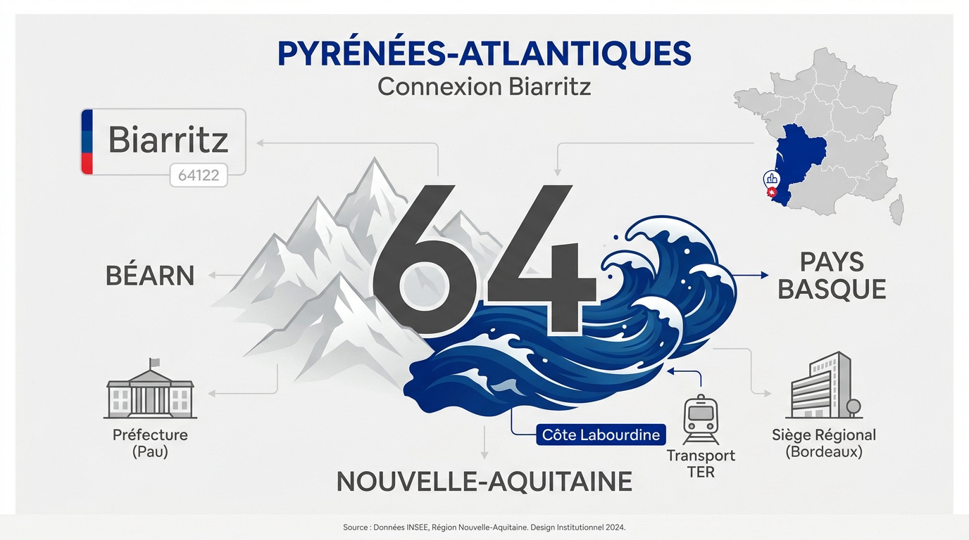 Côte rocheuse de Biarritz dans les Pyrénées-Atlantiques