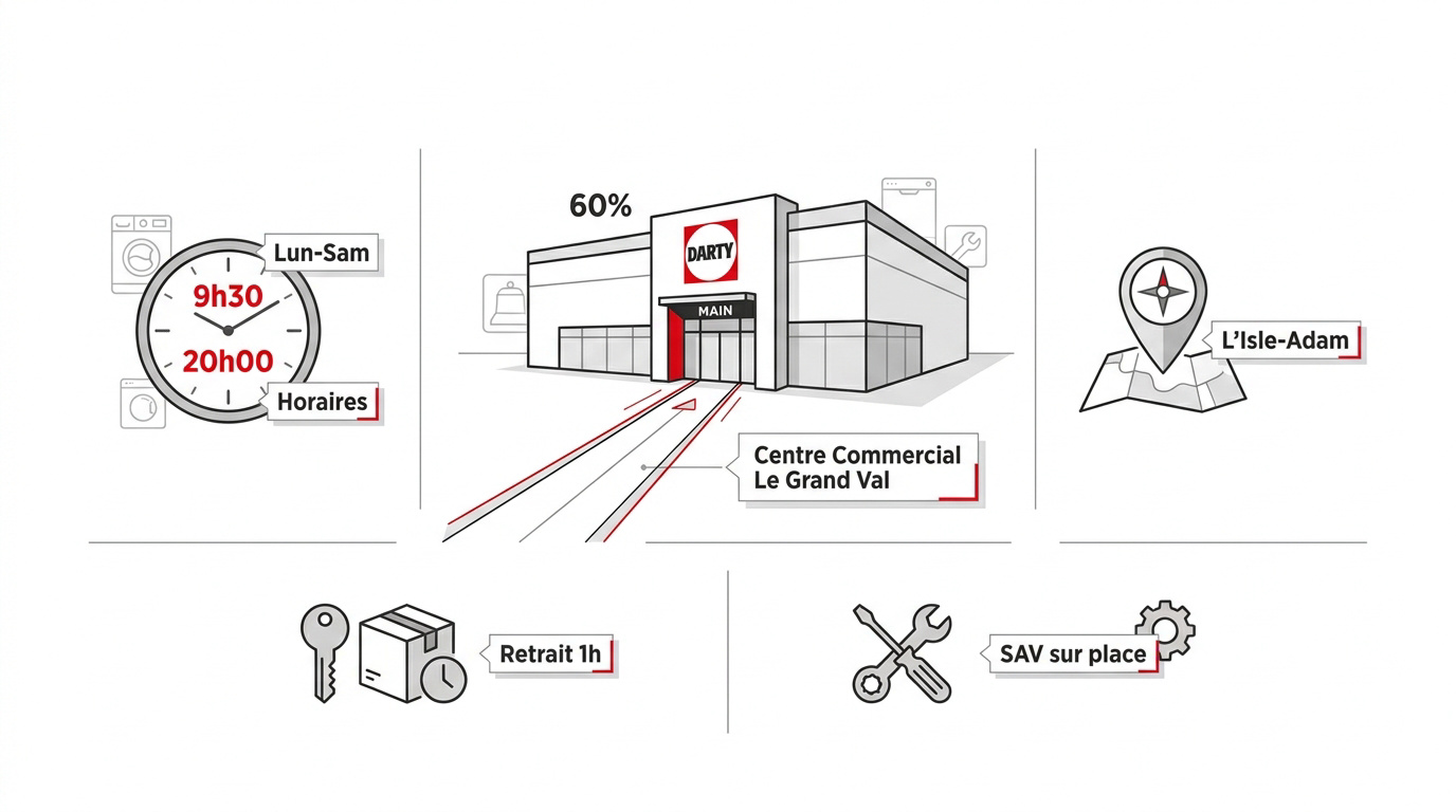 Magasin Darty L'Isle-Adam au centre commercial Le Grand Val