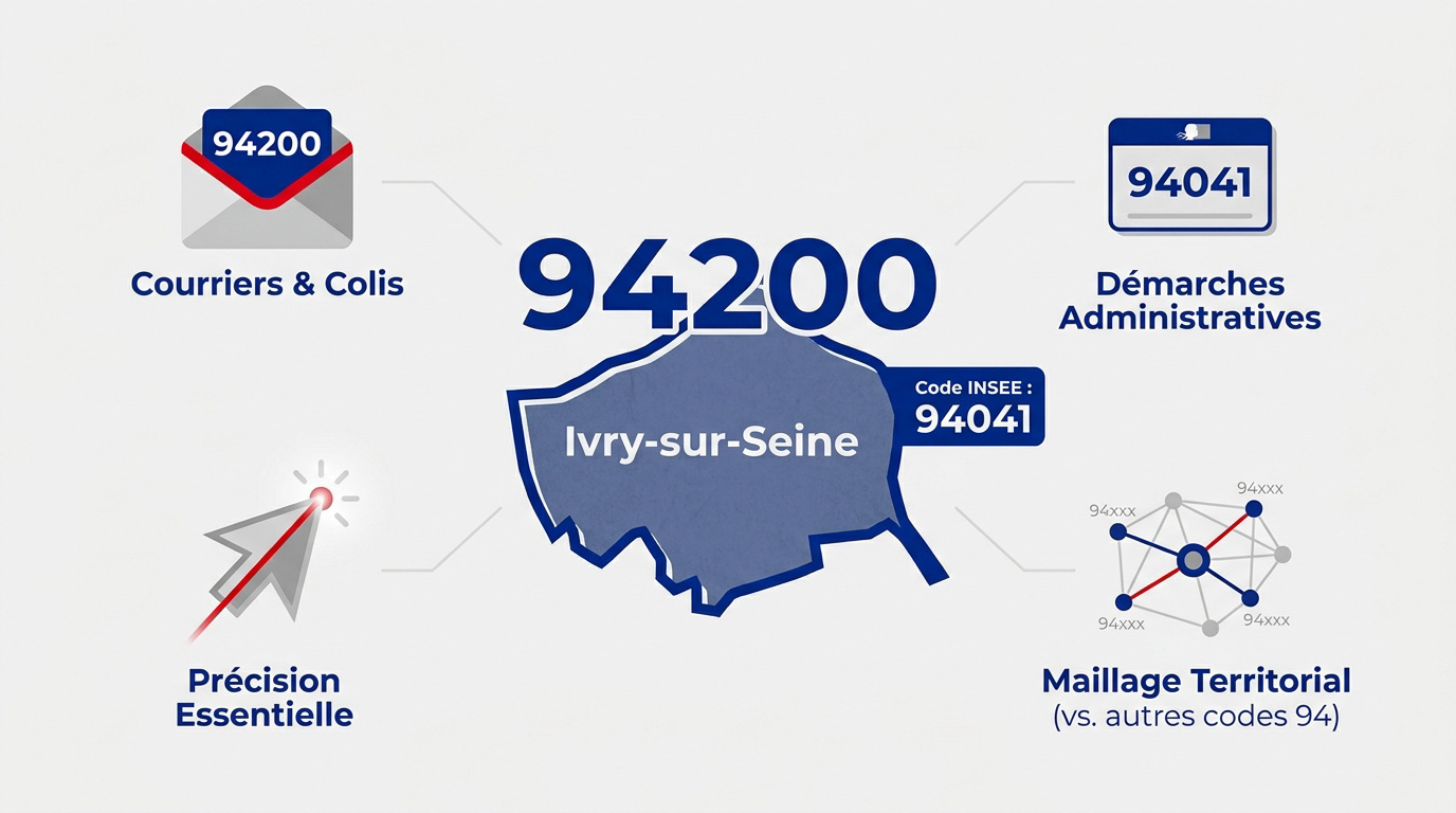 Codes postaux et INSEE de la ville d'Ivry-sur-Seine 94200