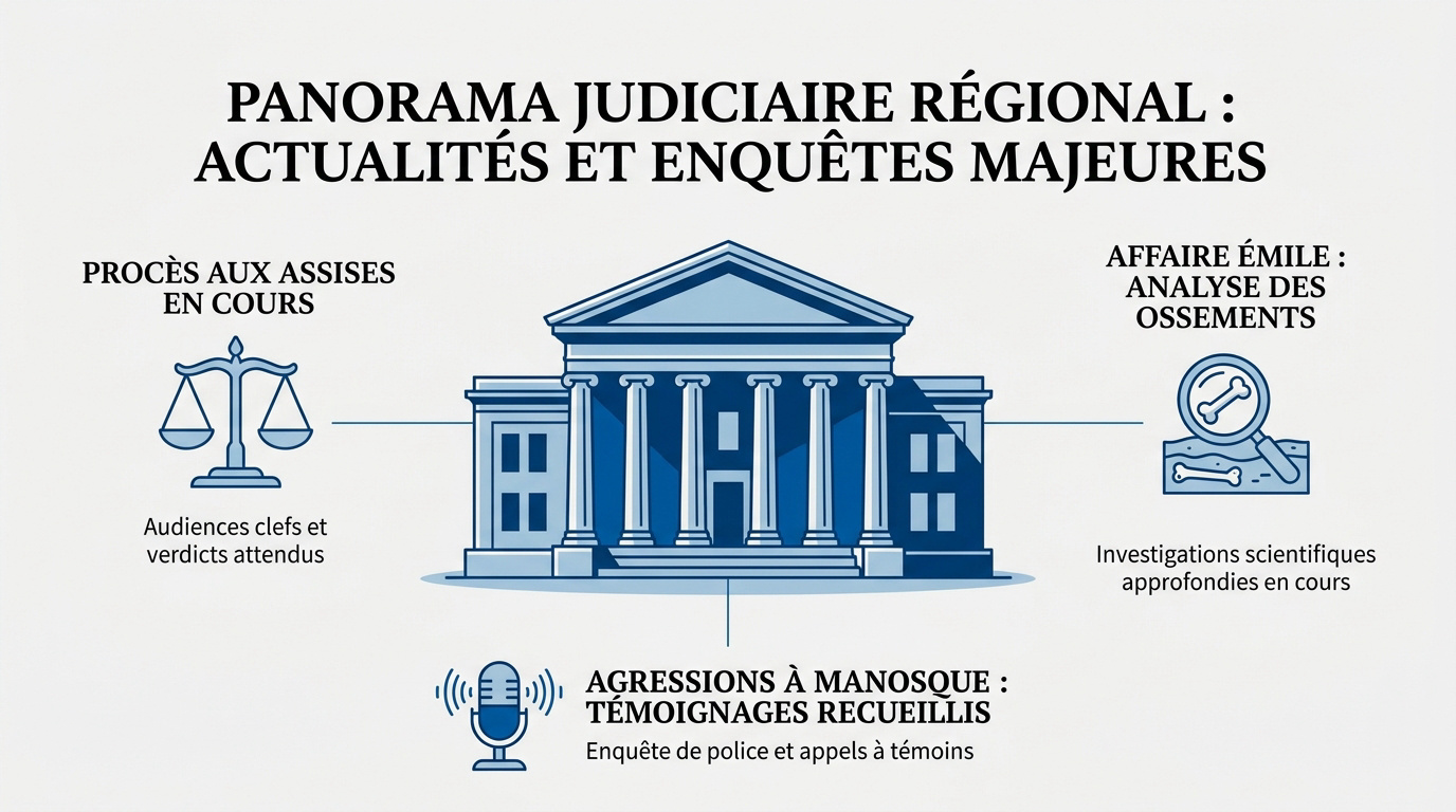 Vue du palais de justice de Digne-les-Bains illustrant l'actualité judiciaire en Haute-Provence