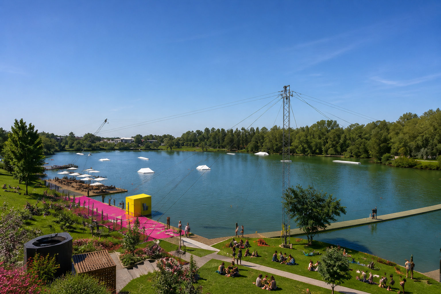 Le Wam Park, le temple de la glisse nautique
