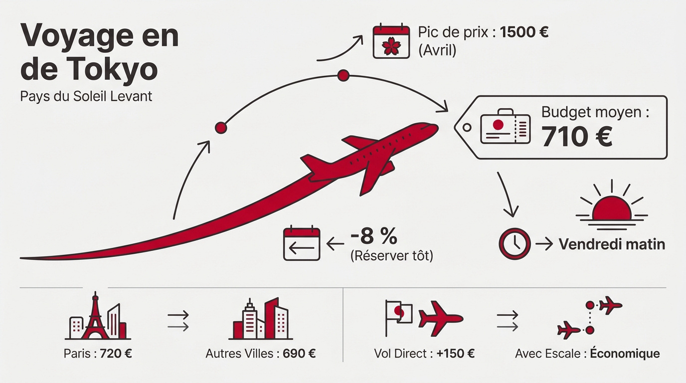 Conseils budget pour un vol vers Tokyo