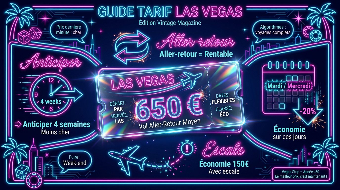Graphique des tarifs pour Las Vegas