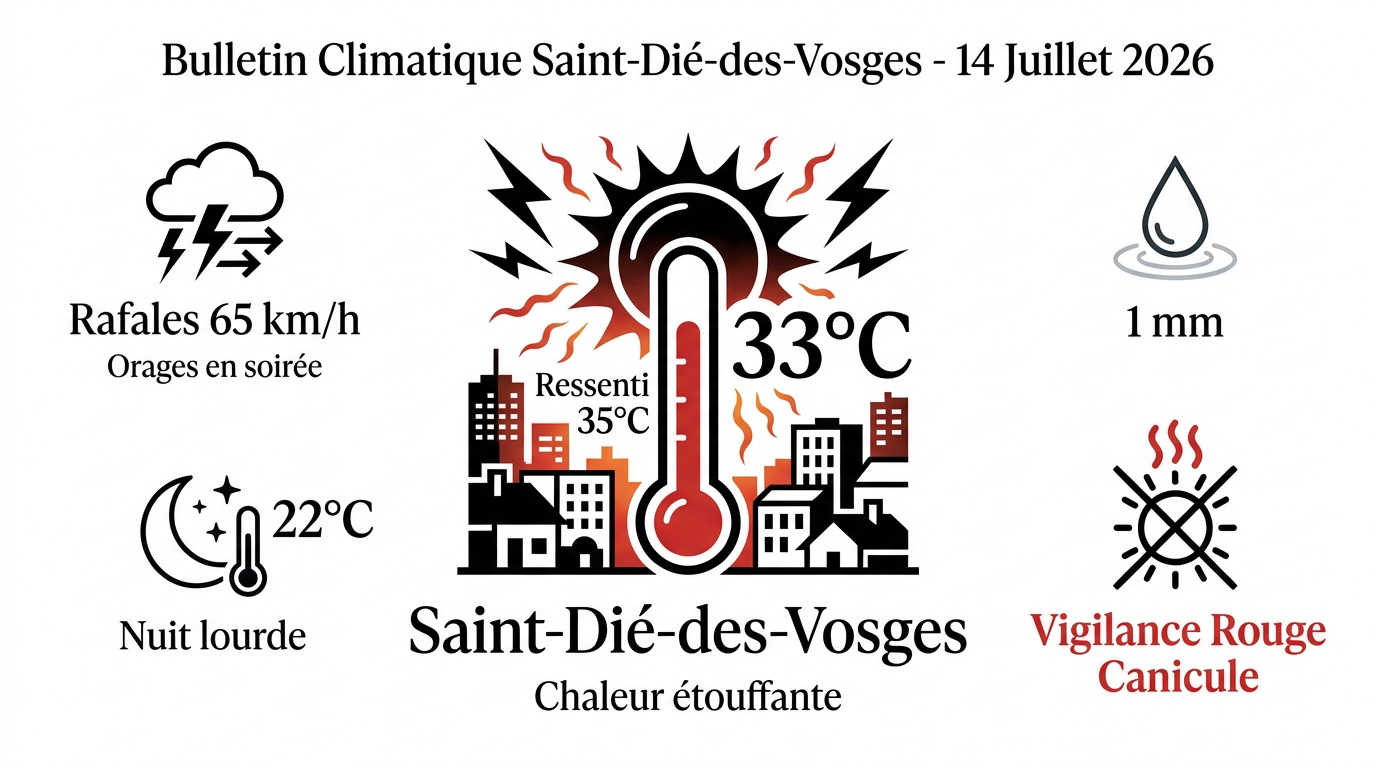 Bulletin météo canicule Saint-Dié-des-Vosges