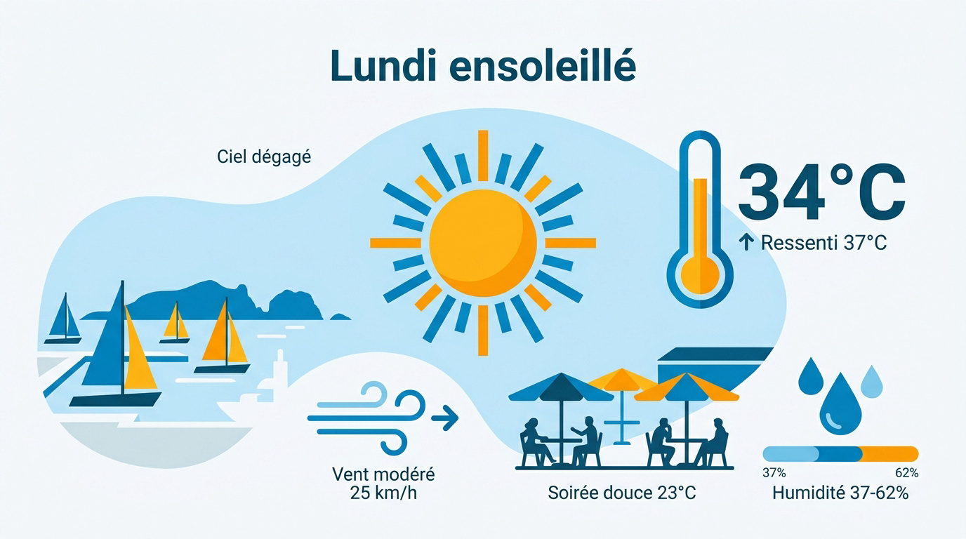 Plage ensoleillée de L'Estartit sous un ciel bleu azur sans nuages