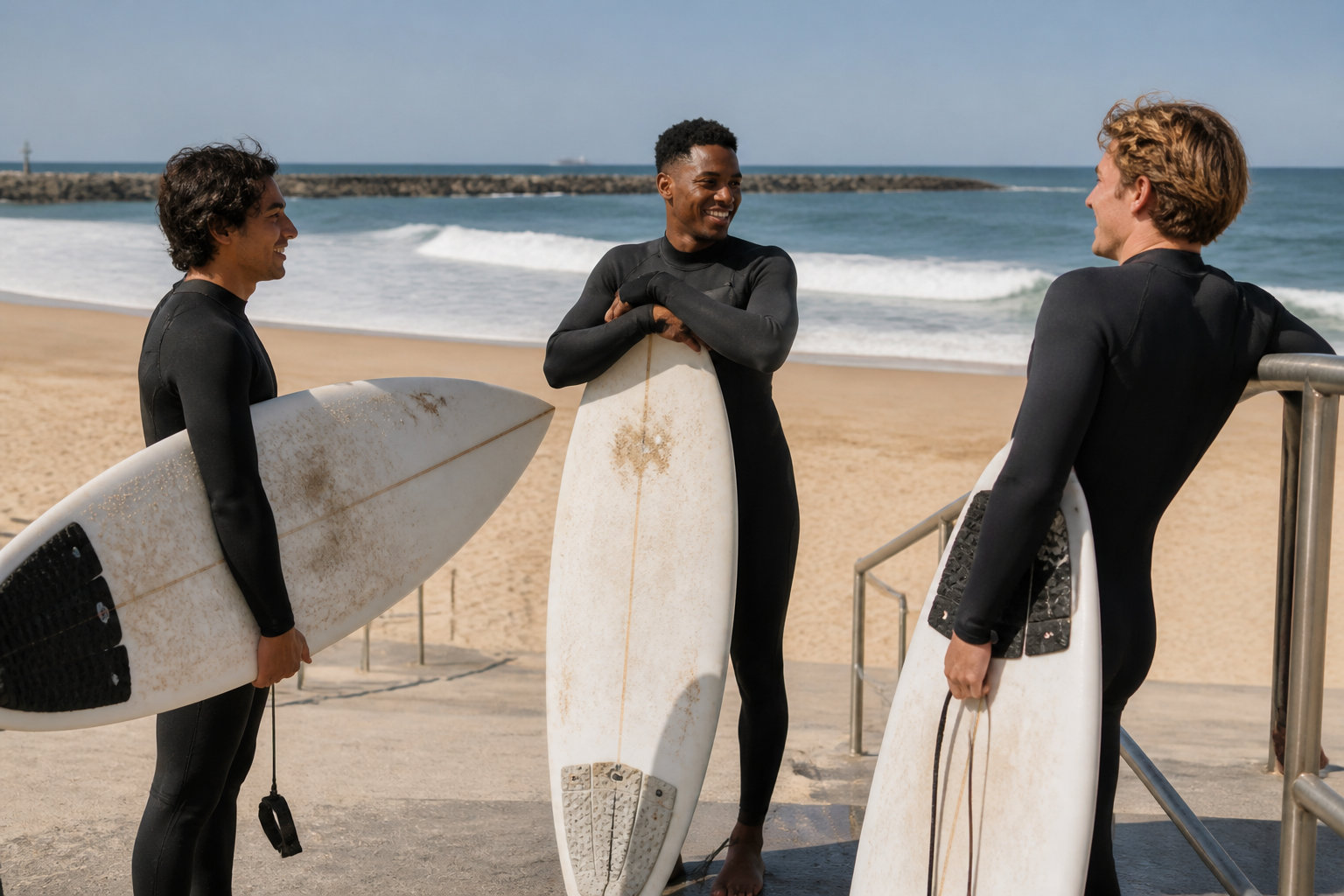 La plage du Club, le rendez-vous des mordus de glisse